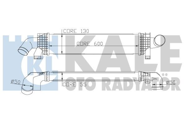 KALE OTO RADYATÖR Kompressoriõhu radiaator 346900